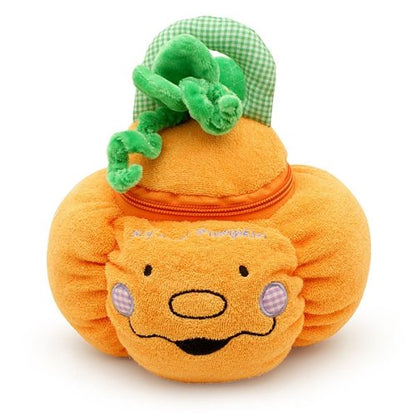 Halloween Stuffed Pumpkin Playset with 4-Count Sensory Toys