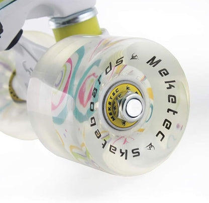 Skateboards Complete 22 Inch Mini Cruiser Retro Skateboard for Kids Boys Youths Beginners
