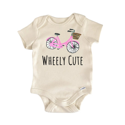 Pink Bicycle Girl Bike Baby Gift Baby Bodysuit