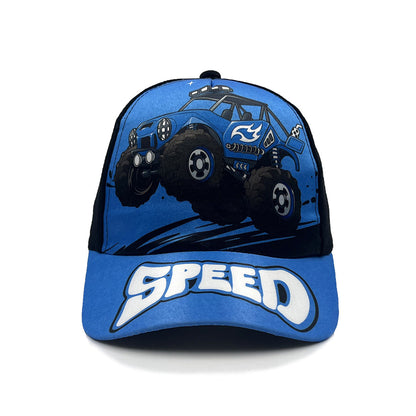 Cartoon Children's Baseball Cap For Engineering Vehicle Excavator