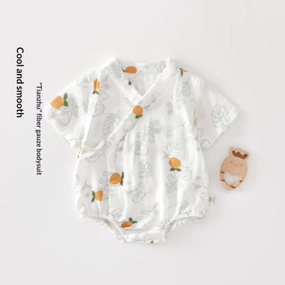 Baby Bamboo Cotton Summer Outfit Triangular Romper Made Of Bamboo Fiber