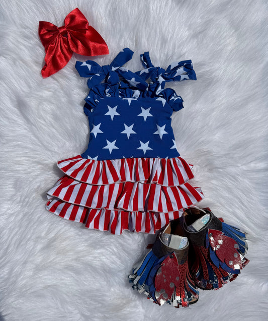 American Honey ruffle romper (FINAL SALE)