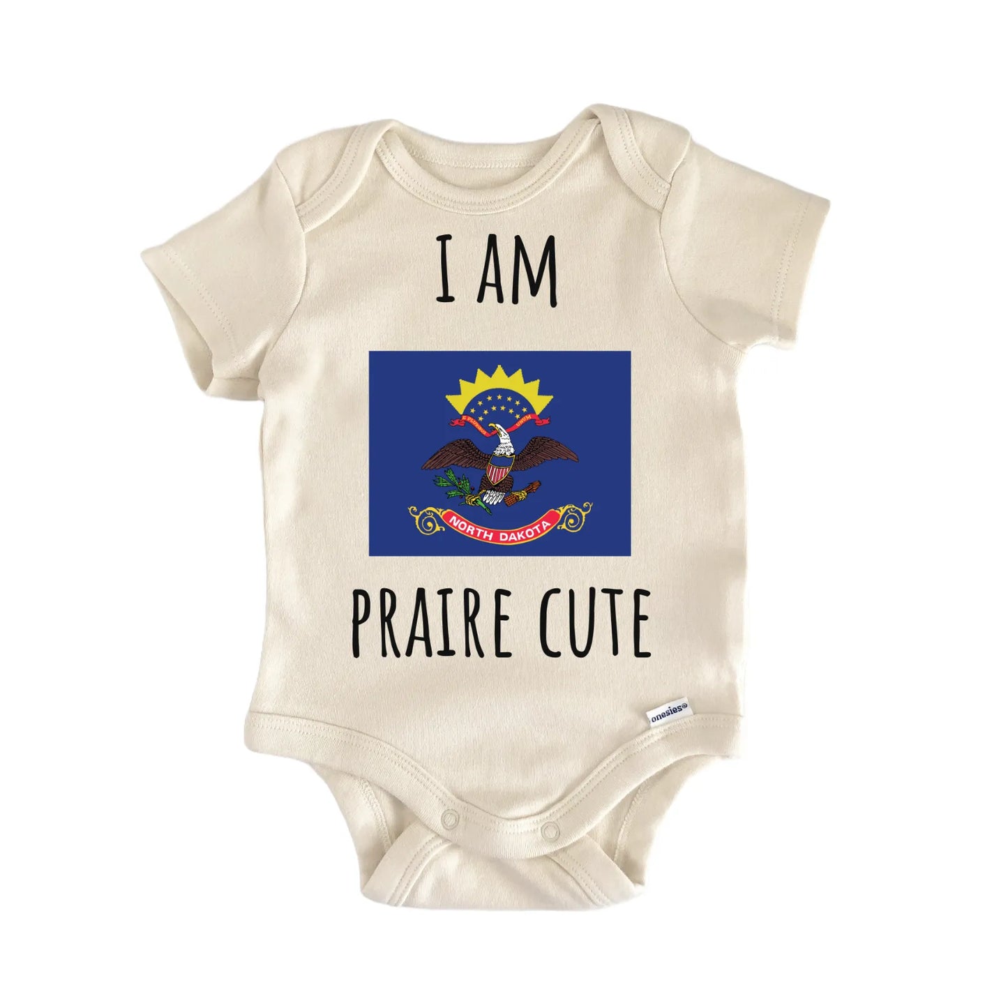North Dakota Prairie State Flag Baby Gift Baby Bodysuit