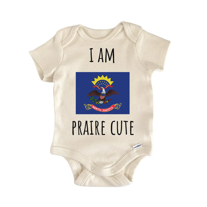 North Dakota Prairie State Flag Baby Gift Baby Bodysuit