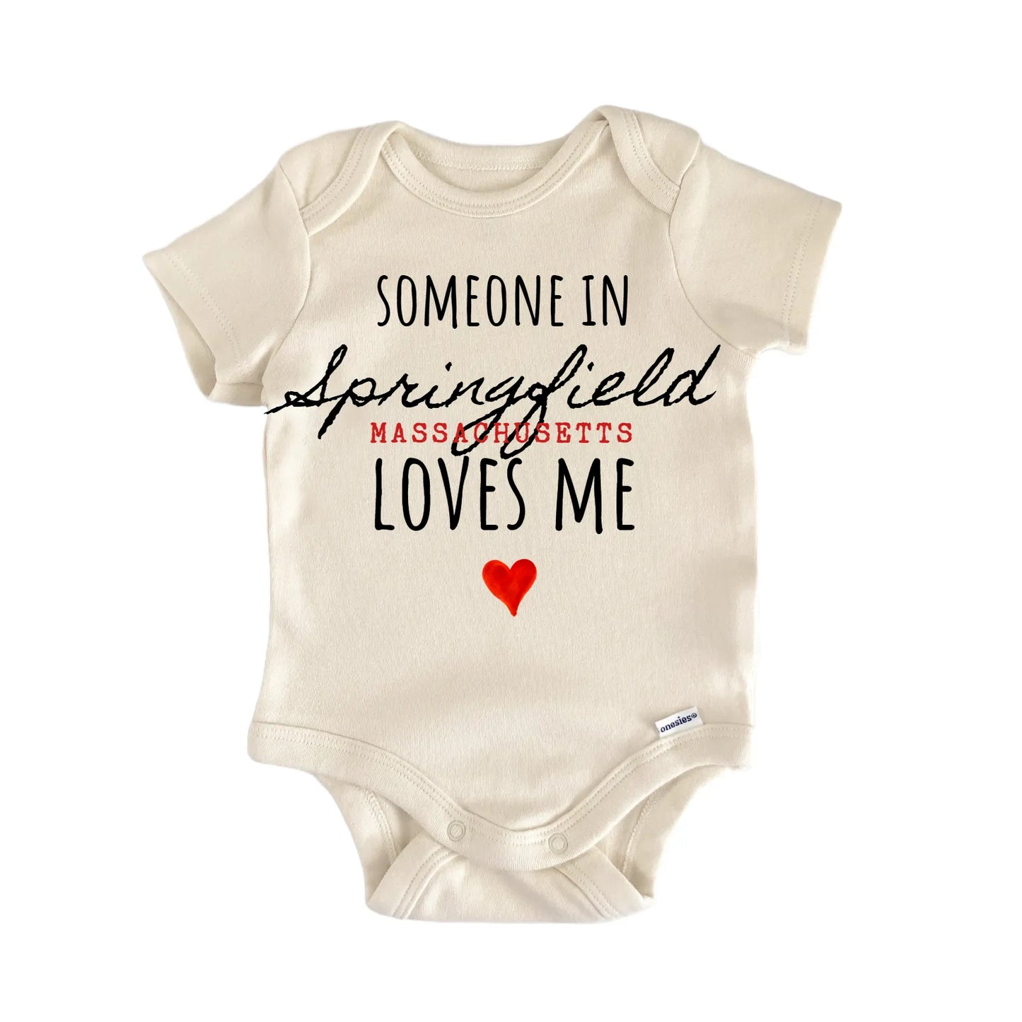 Springfield Massachusetts Baby Gift Baby Bodysuit