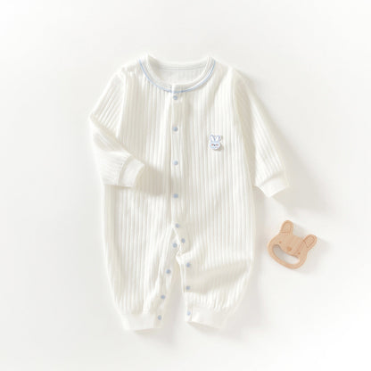 Pure Cotton Boneless Long-sleeve Baby Onesie