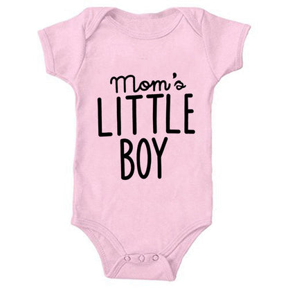 Mom's Little Boy Multicolor One-piece Romper Baby Bodysuit