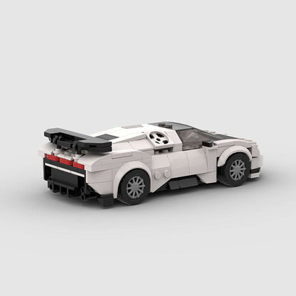 Built-up Block Series 8-grid Racing Model
