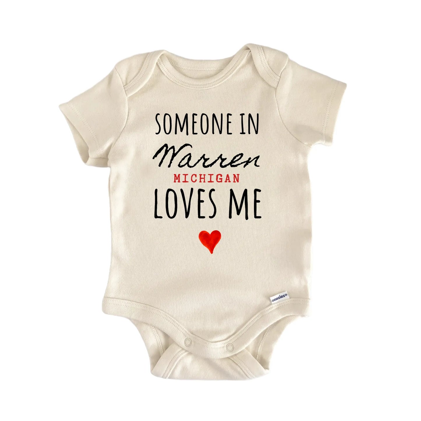 Warren Michigan Baby Gift Baby Bodysuit