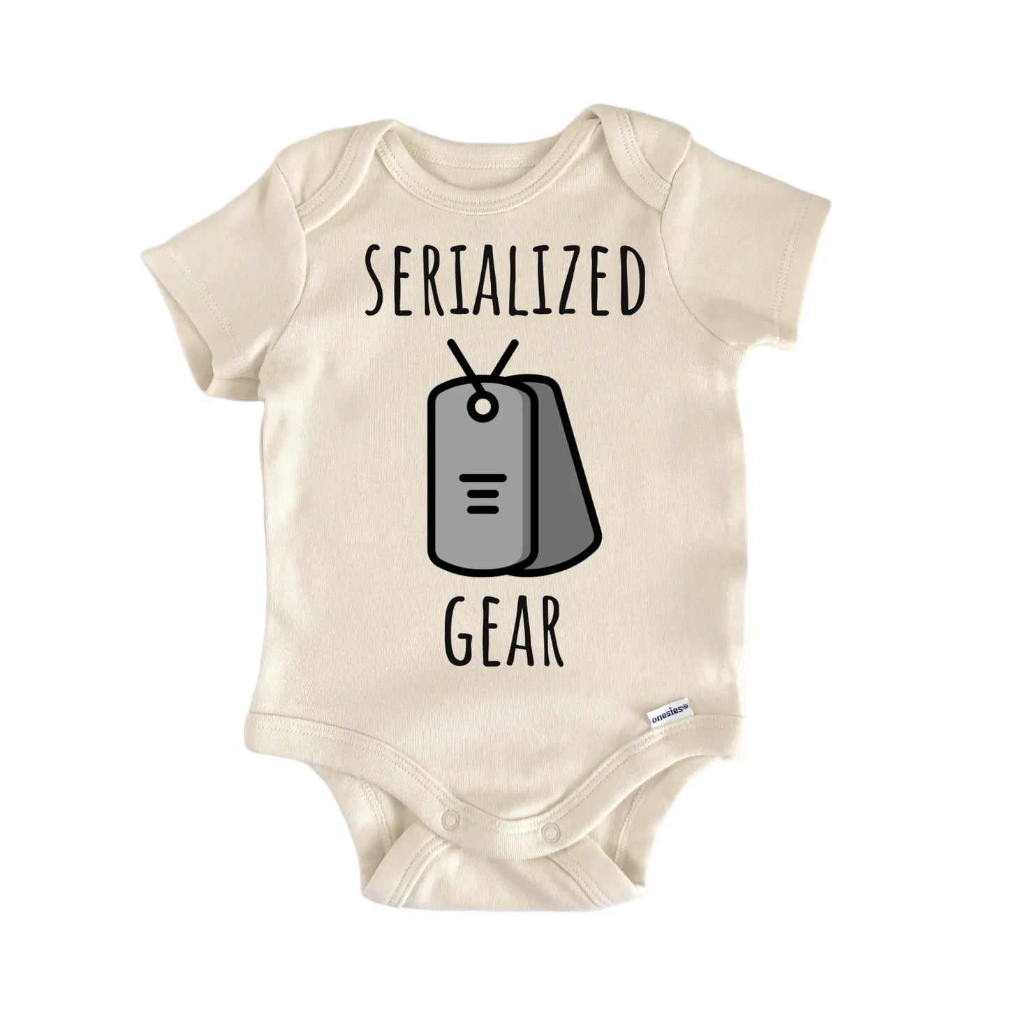Dog Tag Military Baby Gift Baby Bodysuit