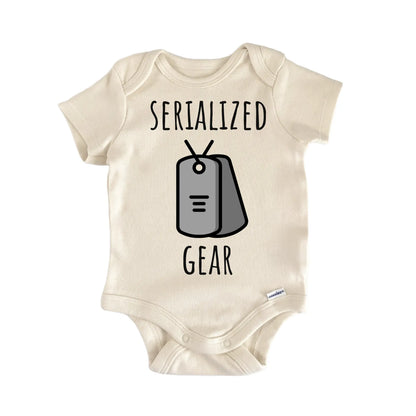 Dog Tag Military Baby Gift Baby Bodysuit