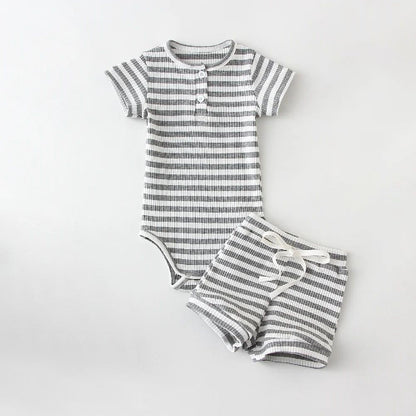 New Fashion Summer Round Neck Short Sleeves Blouse And Pants