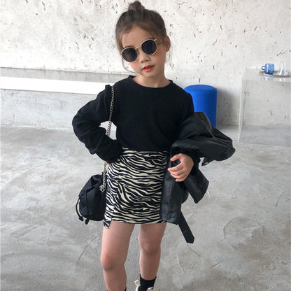 Children's Dress Foreign Style Bag Fashion Zebra Girl Baby Skirt