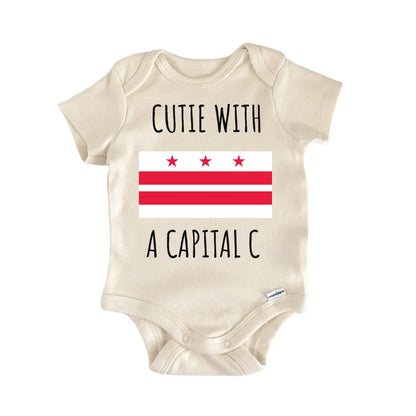 Washington DC State Flag Baby Gift Baby Bodysuit