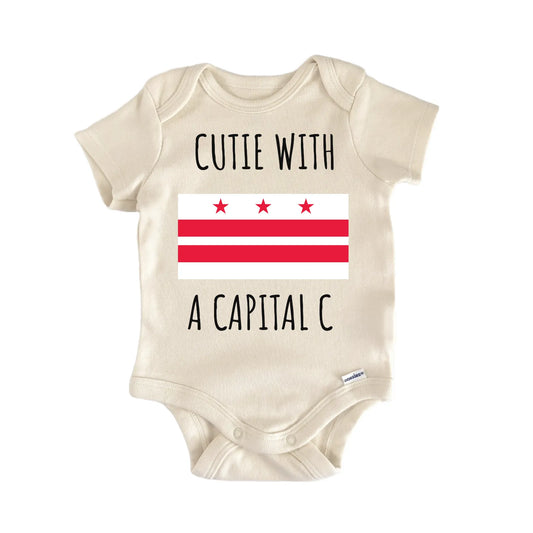 Washington DC State Flag Baby Gift Baby Bodysuit