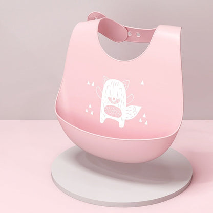 Baby Waterproof And Stain-resistant Food-grade Silicone Bib