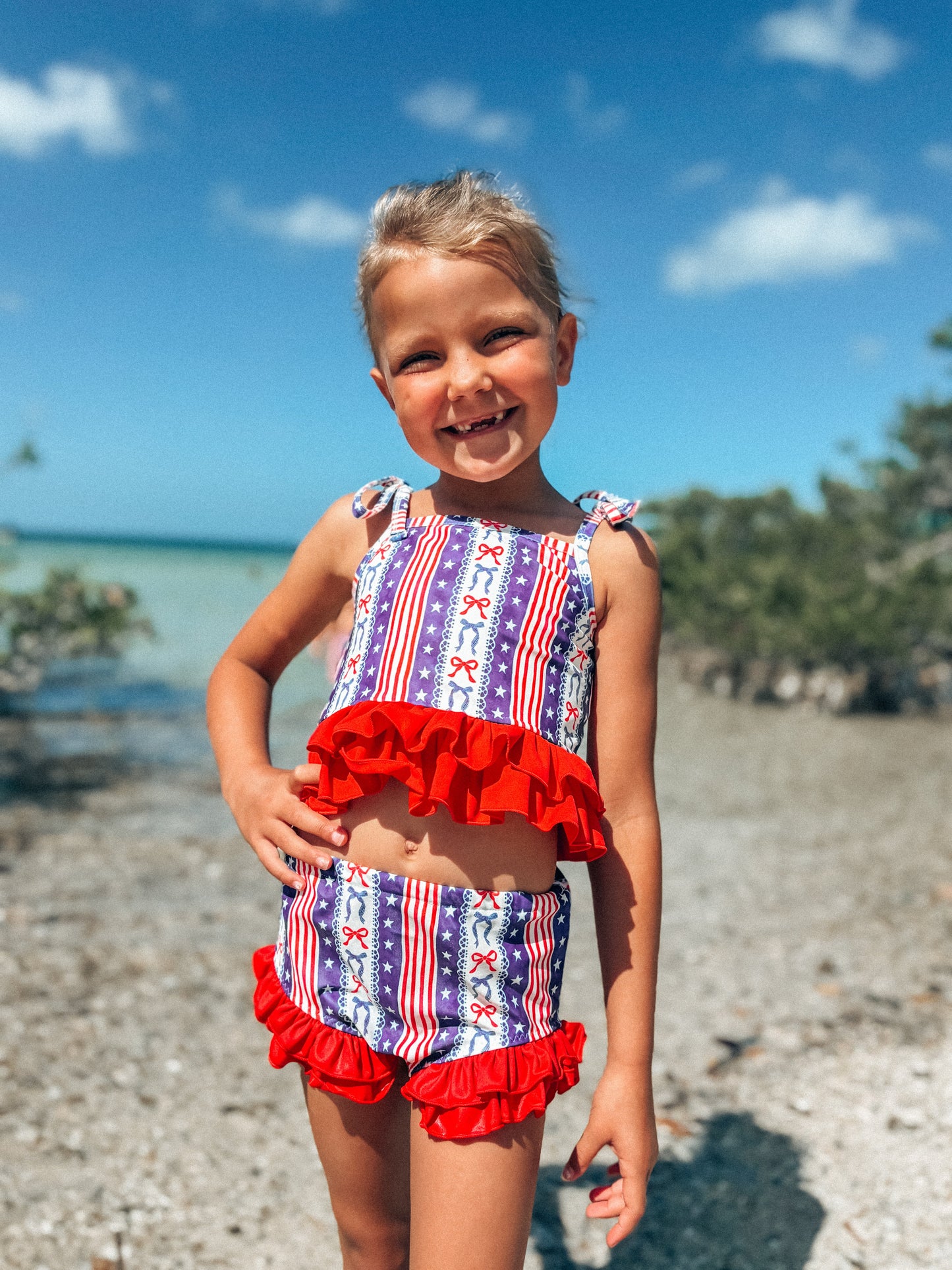 Little Miss America 2 Piece Swim Suit (FINAL SALE)