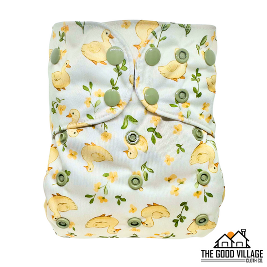 One Size Pocket Diaper - Duckies