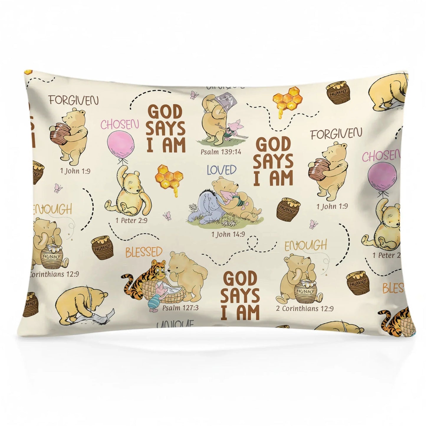 God Says I Am – Little Blessings Bamboo Pillow Case