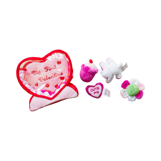 Valentine's Day Fill & Spill Playset with 4-Count Sensory Toys
