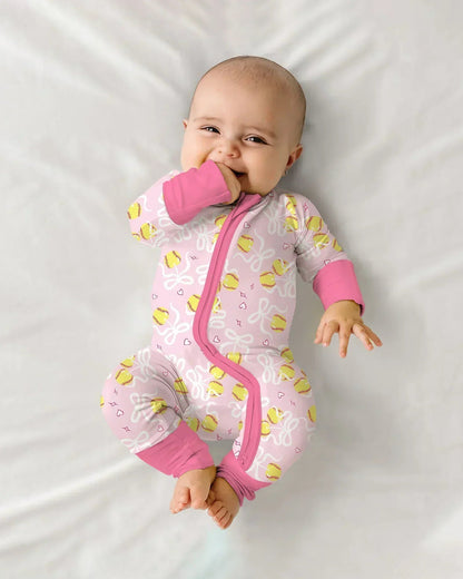 Softball Cherry Mom And Girl Matching Bamboo Convertible Zippy