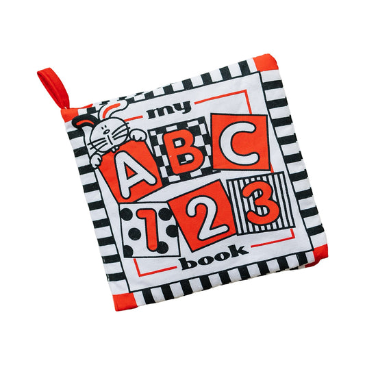 Soft Cloth Book of ABCs — High Contrast Black, White, Red