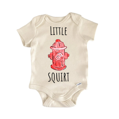 Firefighter Squirt Fireman Hydrant Infant Gift Baby Bodysuit