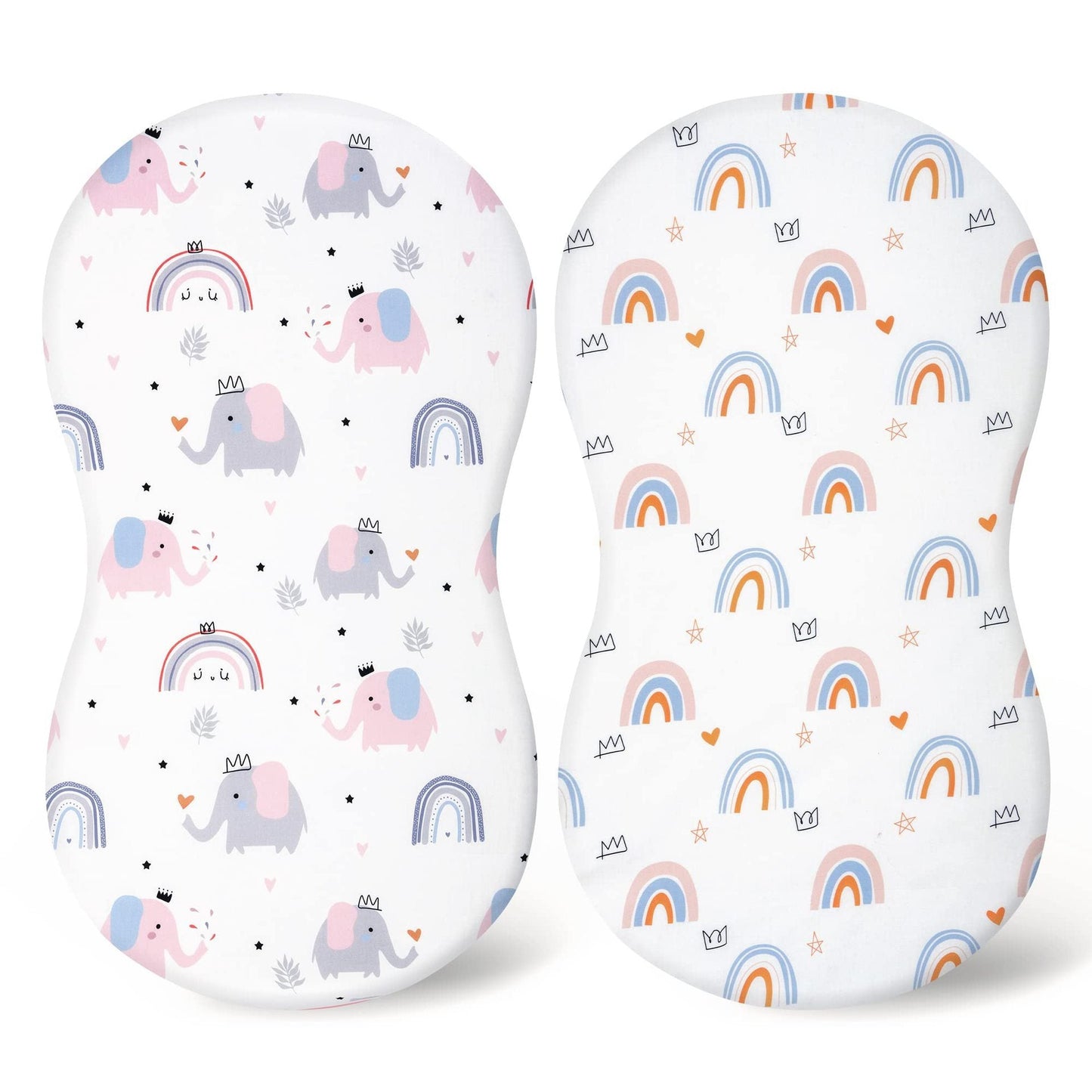 Baby Cradle Fitted Sheet Elastic Printing Baby Caring Table Changing Cover
