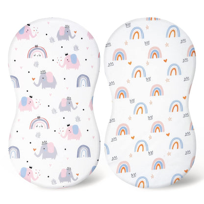 Baby Cradle Fitted Sheet Elastic Printing Baby Caring Table Changing Cover
