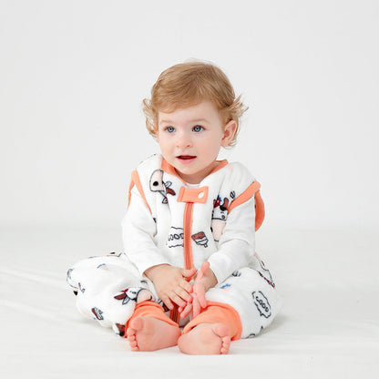 Baby Autumn And Winter Flannel Warm Sleeping Bag