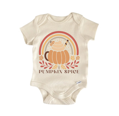 Pumpkin Spice Fall Newborn Baby Onesie® Onesie®