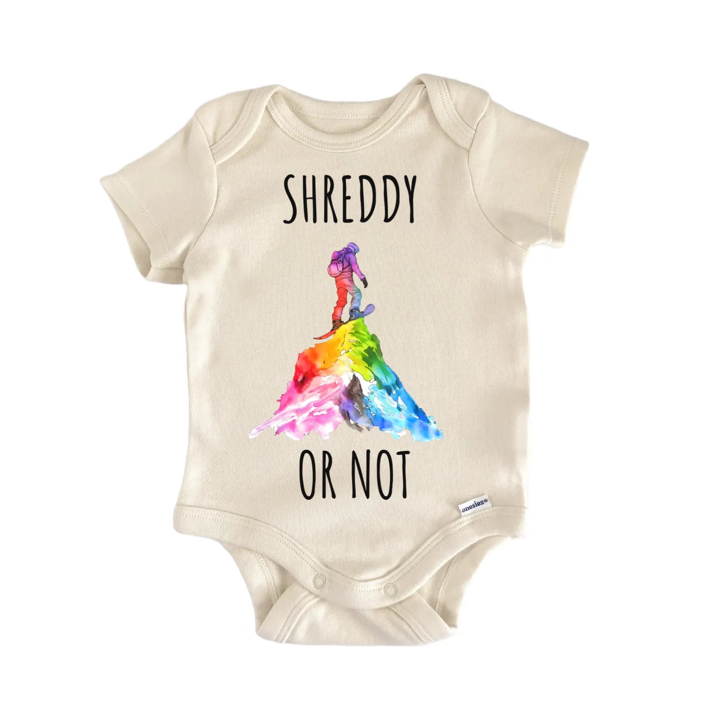 Snowboard Shred Snowboarding Baby Gift Baby Bodysuit