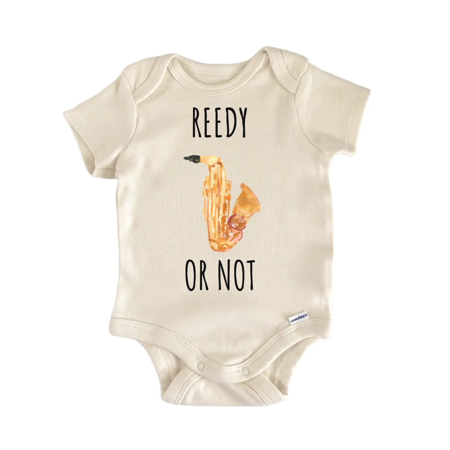 Saxophone Reed Sax Instrument Musician Infant Gift Baby Bodysuit