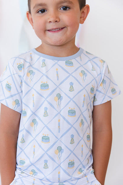 (BLUE) Birthday - Pocket Short Set