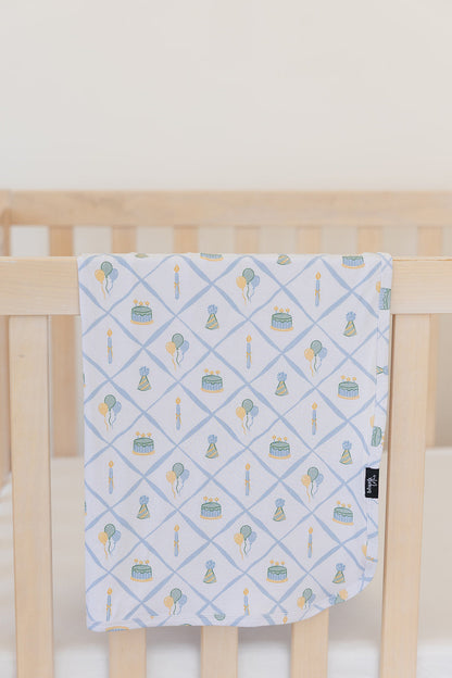 (BLUE) Birthday - Lightweight Blanket
