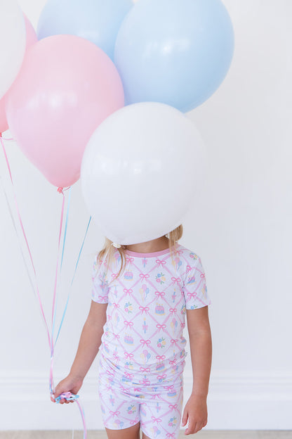 (PINK) Birthday - Biker Short Set