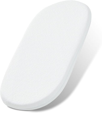 NeoBorn Baby Bassinet Mattress Pad, 30" x 15" Dual Sided Comfort Gel Memory Foam Mattress with Removable Breathable Soft Tencel Cover Fit for Dream On Me Lacy/Snoo/Moses Basket Baby Bassinet