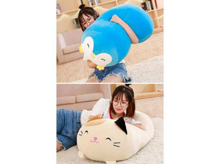 Sleeping Long Pillow Soft Plush Down Cotton