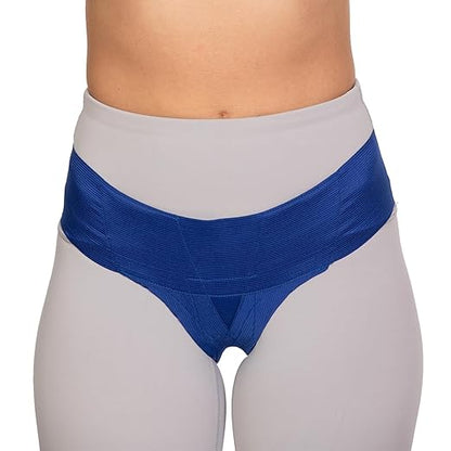 Women's Pelvic Support Belt ― Uterus Girdle for Prolapsed Bladder | Postpartum Recovery | Pain Relief | Low Waist - SAPPHIRE BLUE - M