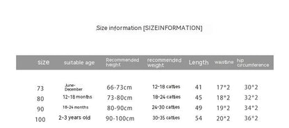 Infant Spring High Waist Color Striped Casual Trousers