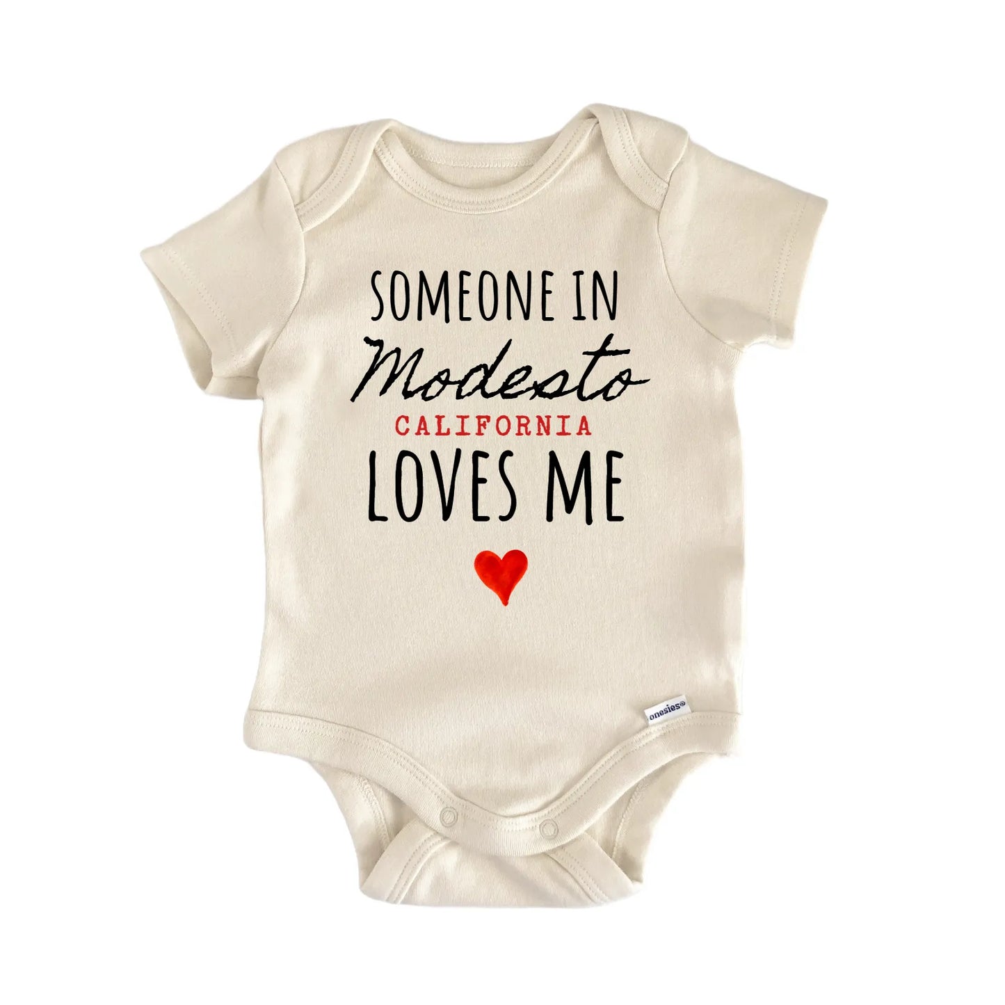 Modesto California Baby Gift Baby Bodysuit