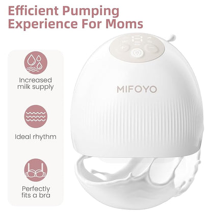 Breast Pump Wearable Breast Pumping: Electric Breast Pumps Hands Free Breastfeeding Pumps with 4 Modes & 9 Levels - Rechargeable Milk Pump, Smart Display for Moms, 24mm 2 Pack