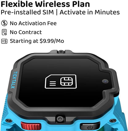 TickTalk 5 - Kids Smart Watch with GPS Tracker, Video Calling, SOS, & Parental Controls | Smartwatch with Free Music, Texting, Kid Phone Call and Text, Boys & Girls - 4G Smart Watch for Kids 3-12