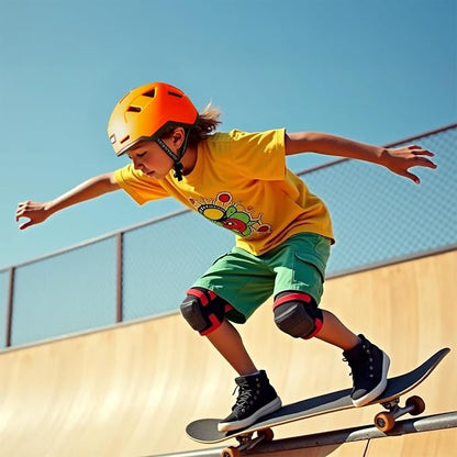 Kid Bike Helmets for Boys and Girls | Fit Head 51-54cm Circumference | CPSC & NTA-8776 Dual Certified | Multi-Sport Helmets with LED Lights, Magnetic Buckle, Detachable Visor