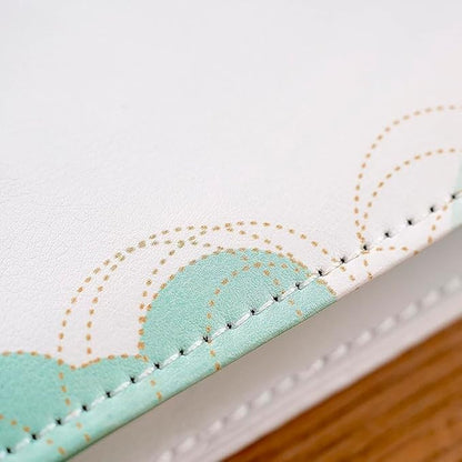 Leather-Bound Baby Memory Book Boy Girl - Beautiful Baby Scrapbook Album with Monthly Milestone Stickers | Loose-Leaf Elephant Baby Book Memory Keepsake Journal for Newborns