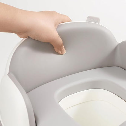 Bebamour Potty Training Toilet 3 in 1 Multi-Functional Potty Seat Detachable Baby Potty Step Stool Anti-Slip Stable Potty Training Toilet with 100 Pack Trash Bags for Baby Toddler Kids(Coffee)