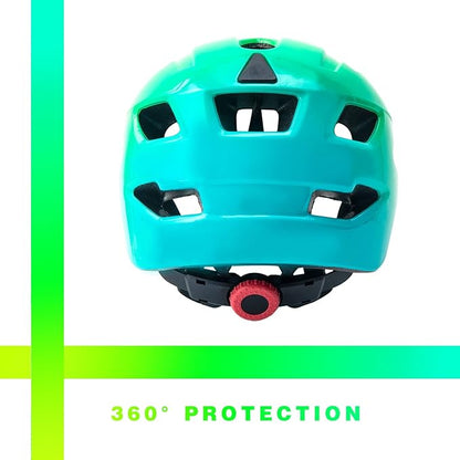 OnBros Kids Bike Helmet - Bike Helmets for 5-14 Boys or Girls with Visor, Children Bicycle Helmet for Skateboard Mountain Scooter Road Cycling, Lightweight and Adjustable 50-57CM
