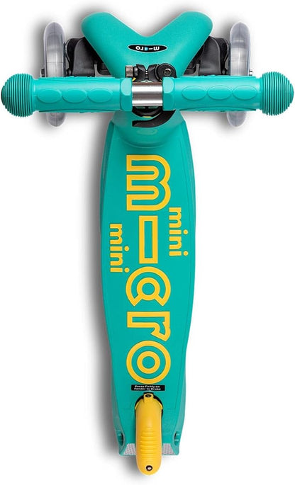 Micro Kickboard - Mini Deluxe Eco, 3-Wheeled, Lean-to-Steer, Swiss-Designed Micro Scooter Made with Recycled and Sustainable Materials, for Preschool Kids, Ages 2-5