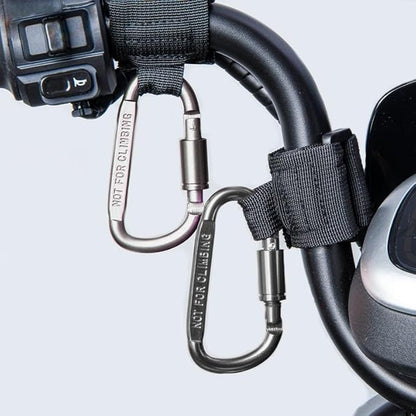 4 Pcs Baby Stroller Hook, Carry 30 lbs per Stroller Carabiner Clip, Adjustable Baby Stroller & Car Seat Hook for Hanging Diaper Bag, Wheelchair,Golf cart, Shopping and Pet Cart