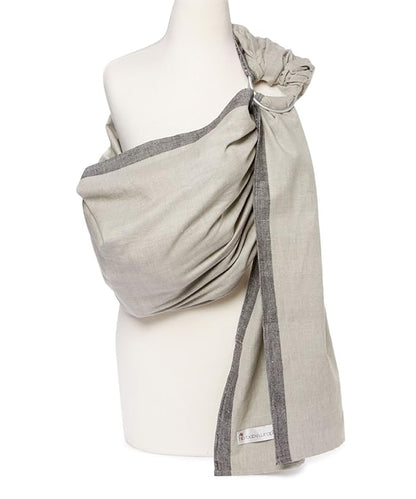 Hip Baby Wrap Ring Sling Baby Carrier for Infants and Toddlers - Beautiful, 100% Soft Cotton Baby Wraps Carrier for Babies 8-35 lbs - Perfect Baby Shower Gifts Moms and Dads - Nursing Cover (Slate)